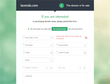 Tablet Screenshot of lavende.com